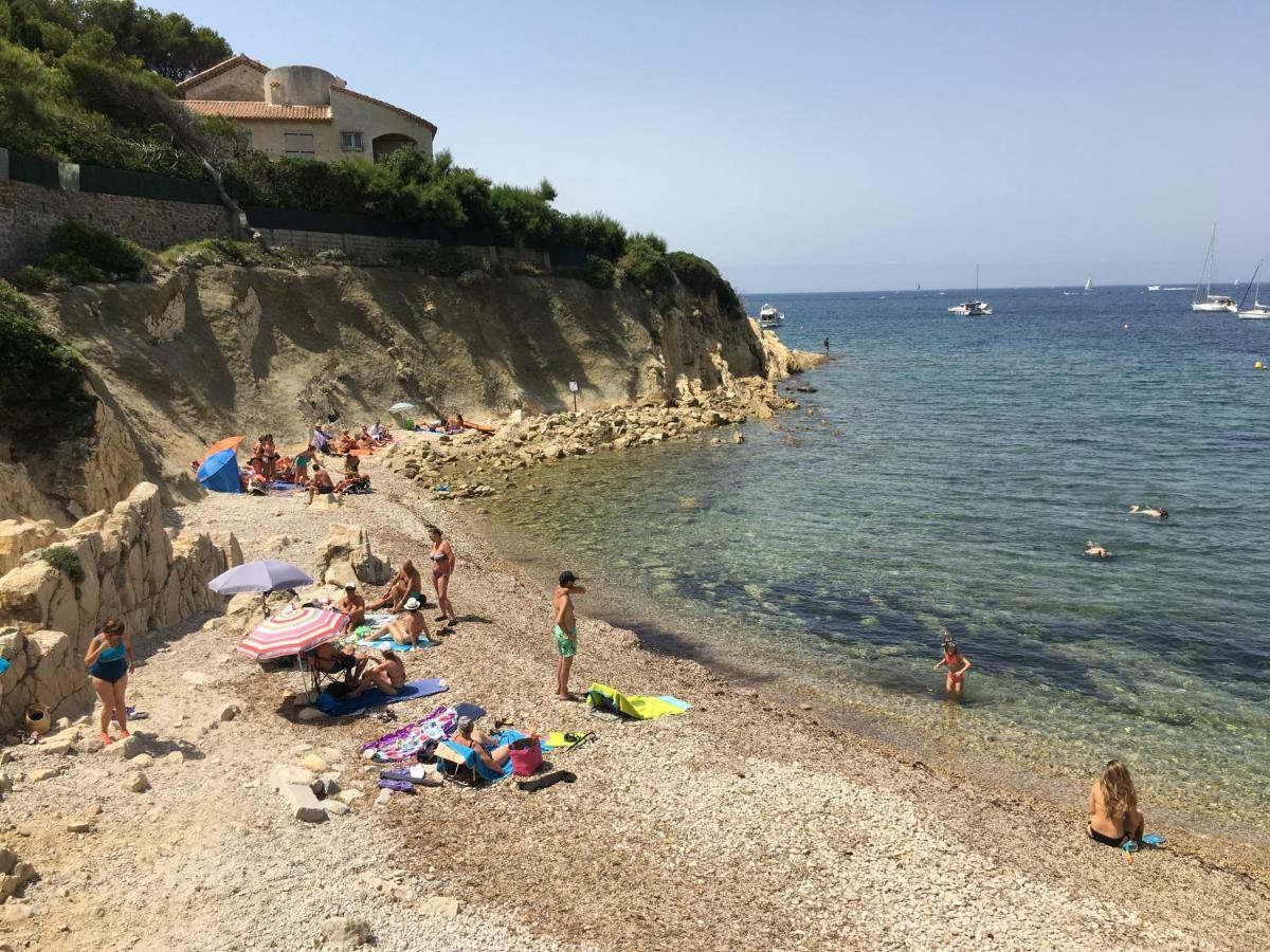 T2 Rez De Jardin 300M Plage De Beaucours Sanary Sur Mer المظهر الخارجي الصورة
