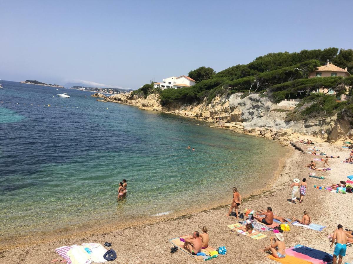 T2 Rez De Jardin 300M Plage De Beaucours Sanary Sur Mer المظهر الخارجي الصورة